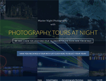 Tablet Screenshot of photographytoursatnight.com